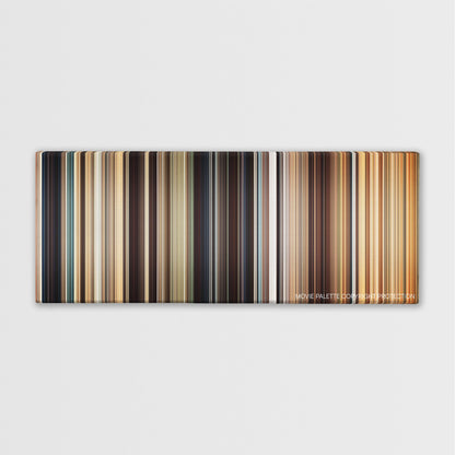 I Origins color palette canvas print: thousands of thin vertical stripes of color