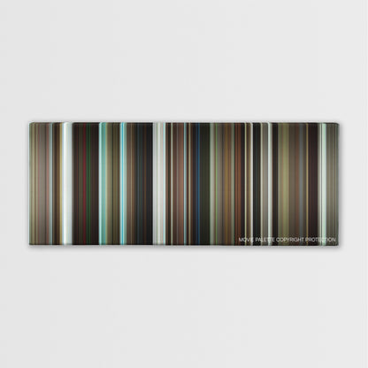 If I Stay color palette canvas print: thousands of thin vertical stripes of color