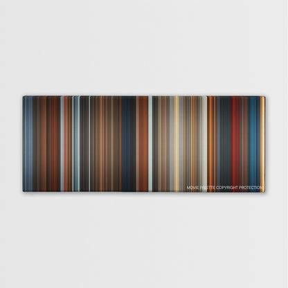 The Brothers Grimm color palette canvas print: thousands of thin vertical stripes of color