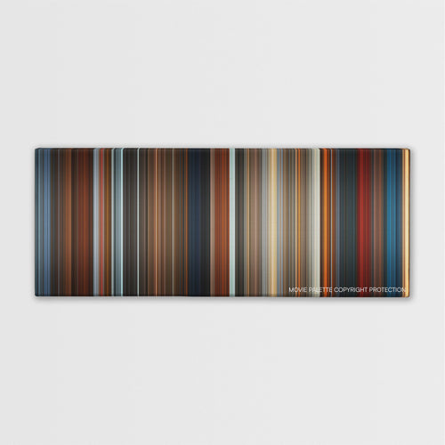 The Brothers Grimm color palette canvas print: thousands of thin vertical stripes of color