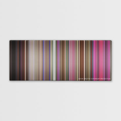 Mallrats color palette canvas print: thousands of thin vertical stripes of color
