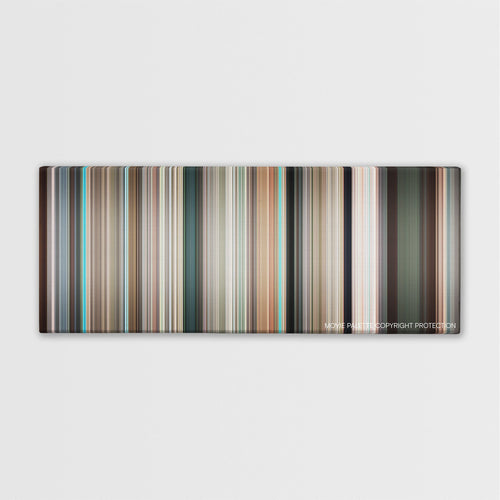 Y Tu Mama Tambien color palette canvas print: thousands of thin vertical stripes of color