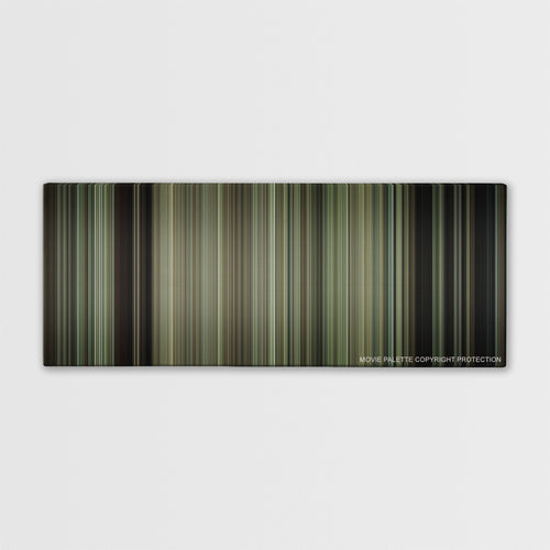Gran Torino color palette canvas print: thousands of thin vertical stripes of color