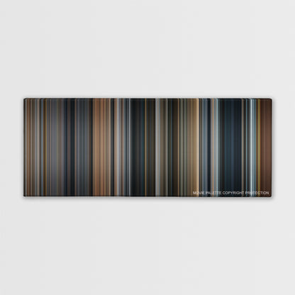 The Pianist color palette canvas print: thousands of thin vertical stripes of color