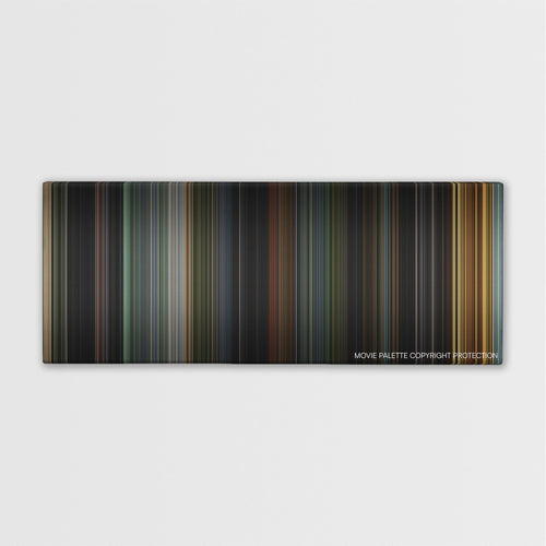 House of Wax color palette canvas print: thousands of thin vertical stripes of color