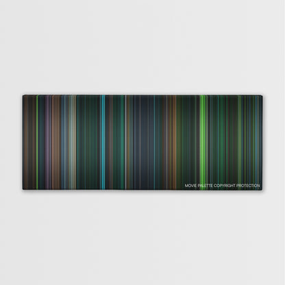 Saw V color palette canvas print: thousands of thin vertical stripes of color
