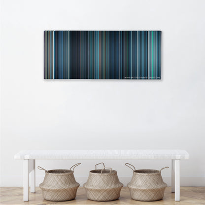 Resident Evil: Apocalypse color palette canvas above a white bench with three woven baskets