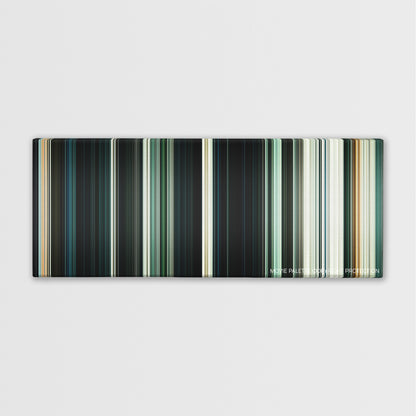 Priest color palette canvas print: thousands of thin vertical stripes of color