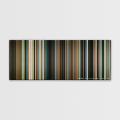 The Intouchables color palette canvas print: thousands of thin vertical stripes of color