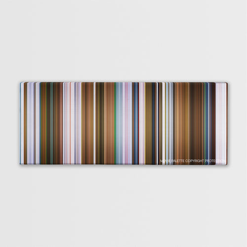 One Hour Photo color palette canvas print: thousands of thin vertical stripes of color