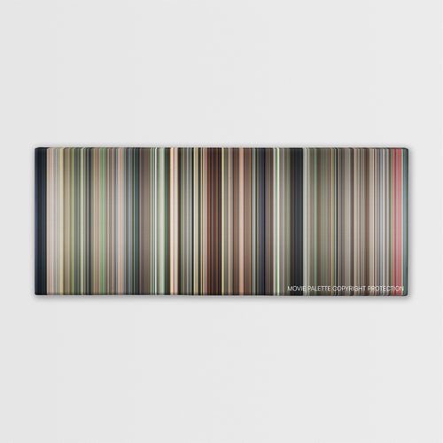 Police Academy color palette canvas print: thousands of thin vertical stripes of color
