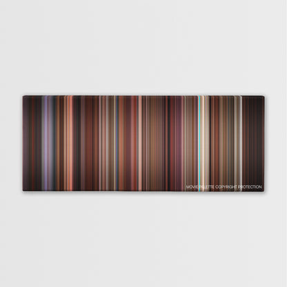 Leaving Las Vegas color palette canvas print: thousands of thin vertical stripes of color