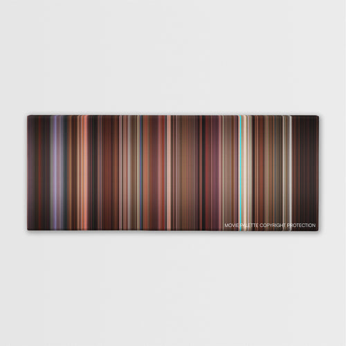 Leaving Las Vegas color palette canvas print: thousands of thin vertical stripes of color