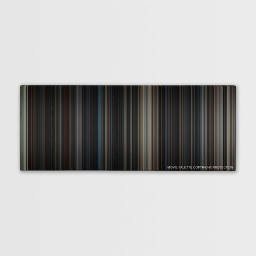 The Dark Knight Rises color palette canvas print: thousands of thin vertical stripes of color