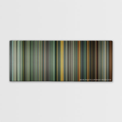 The Terminal color palette canvas print: thousands of thin vertical stripes of color
