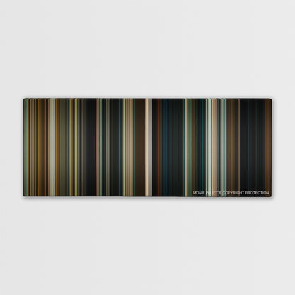 Hereditary color palette canvas print: thousands of thin vertical stripes of color