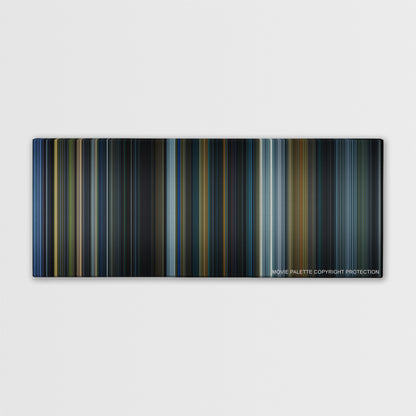 Prometheus color palette canvas print: thousands of thin vertical stripes of color