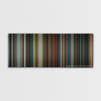 Ted color palette canvas print: thousands of thin vertical stripes of color