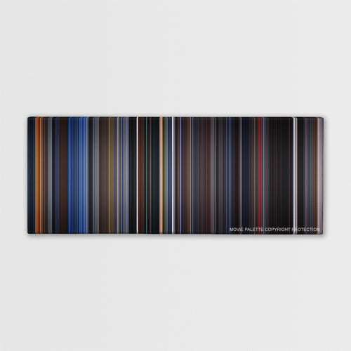 X-Men color palette canvas print: thousands of thin vertical stripes of color
