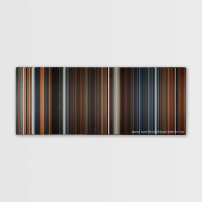 Ant-Man color palette canvas print: thousands of thin vertical stripes of color