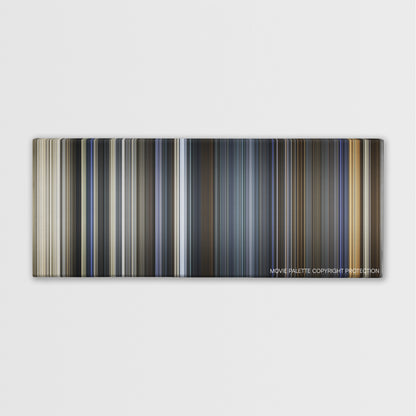 Maze Runner: The Death Cure color palette canvas print: thousands of thin vertical stripes of color