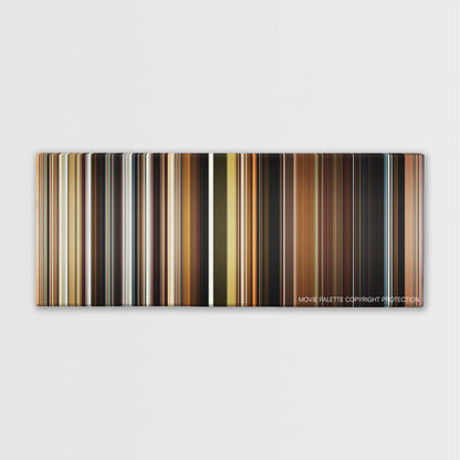 The Visit color palette canvas print: thousands of thin vertical stripes of color