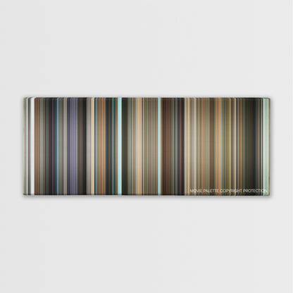Funny People color palette canvas print: thousands of thin vertical stripes of color