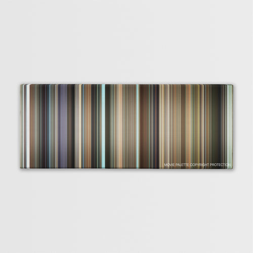 Funny People color palette canvas print: thousands of thin vertical stripes of color