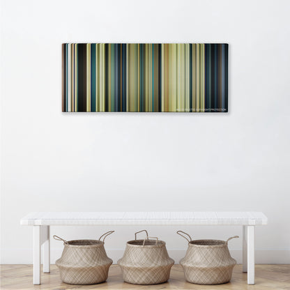 Resident Evil: Extinction color palette canvas above a white bench with three woven baskets