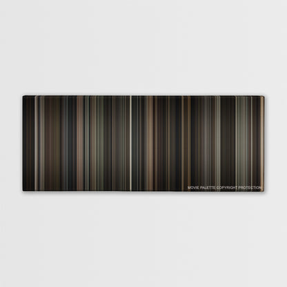 Sherlock Holmes color palette canvas print: thousands of thin vertical stripes of color