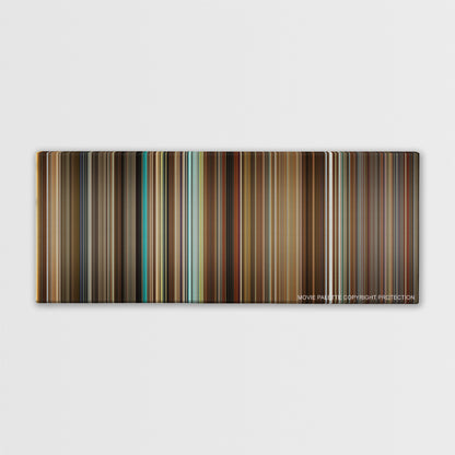 Kingsman: The Secret Service color palette canvas print: thousands of thin vertical stripes of color