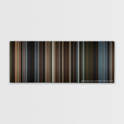 Thor: The Dark World color palette canvas print: thousands of thin vertical stripes of color