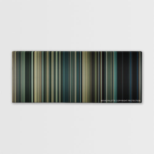 Edge of Tomorrow color palette canvas print: thousands of thin vertical stripes of color