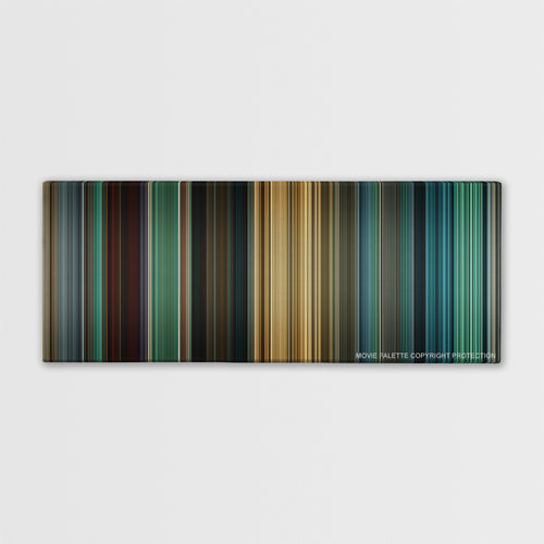 World War Z color palette canvas print: thousands of thin vertical stripes of color