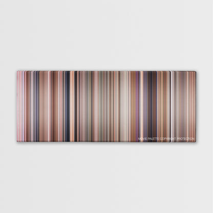 Twins color palette canvas print: thousands of thin vertical stripes of color