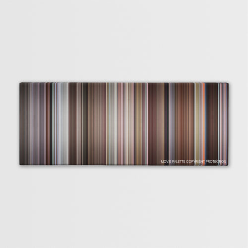 The Meaning of Life color palette canvas print: thousands of thin vertical stripes of color