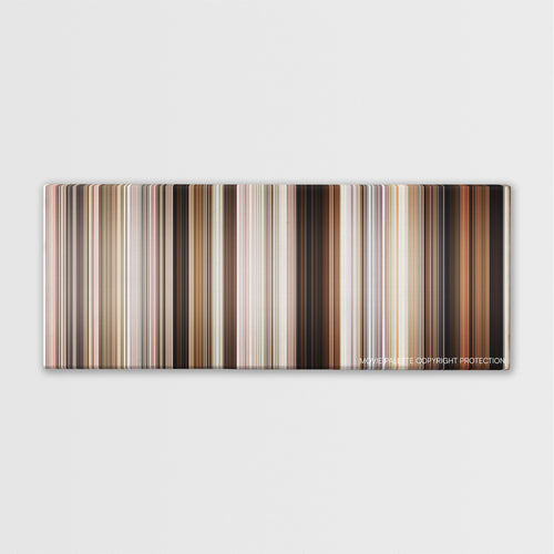 Parker color palette canvas print: thousands of thin vertical stripes of color