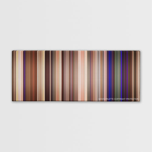 Neighbors 2: Sorority Rising color palette canvas print: thousands of thin vertical stripes of color