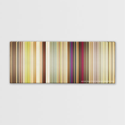 Dirty Grandpa color palette canvas print: thousands of thin vertical stripes of color