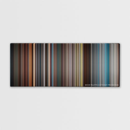 X-Men: First Class color palette canvas print: thousands of thin vertical stripes of color