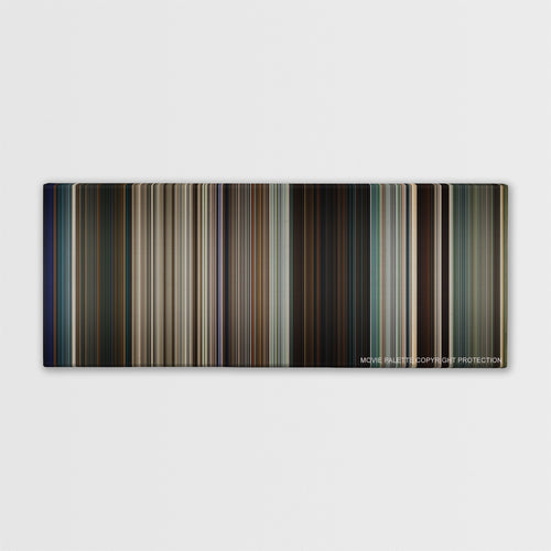 Logan color palette canvas print: thousands of thin vertical stripes of color
