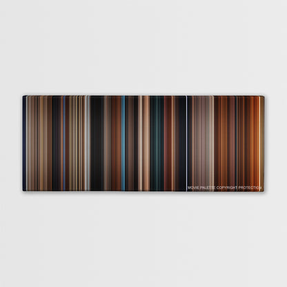 I Am Legend color palette canvas print: thousands of thin vertical stripes of color