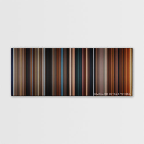 I Am Legend color palette canvas print: thousands of thin vertical stripes of color