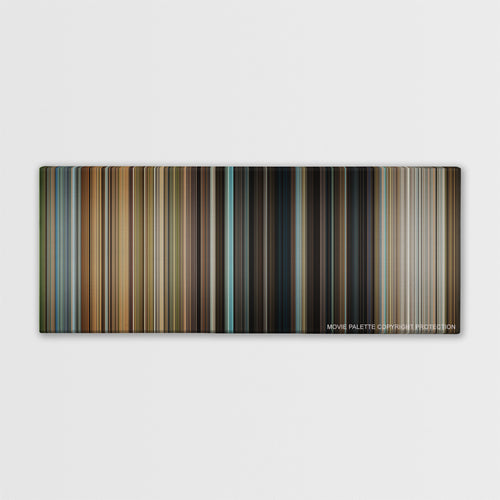 Rise of the Planet of Apes color palette canvas print: thousands of thin vertical stripes of color