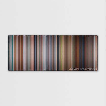 Scary Movie 4 color palette canvas print: thousands of thin vertical stripes of color