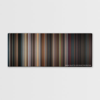 Spider-Man 3 color palette canvas print: thousands of thin vertical stripes of color