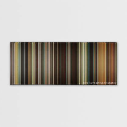 21 Jump Street color palette canvas print: thousands of thin vertical stripes of color