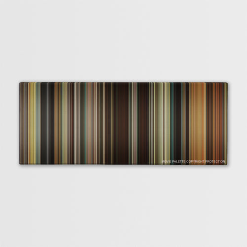 21 Jump Street color palette canvas print: thousands of thin vertical stripes of color