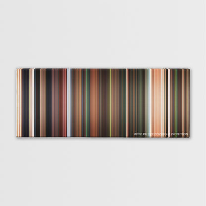 Flushed Away color palette canvas print: thousands of thin vertical stripes of color