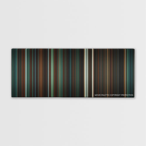 Let Me In color palette canvas print: thousands of thin vertical stripes of color